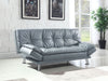 Dilleston Upholstered Tufted Convertible Sofa Bed Grey - Walo Furniture 