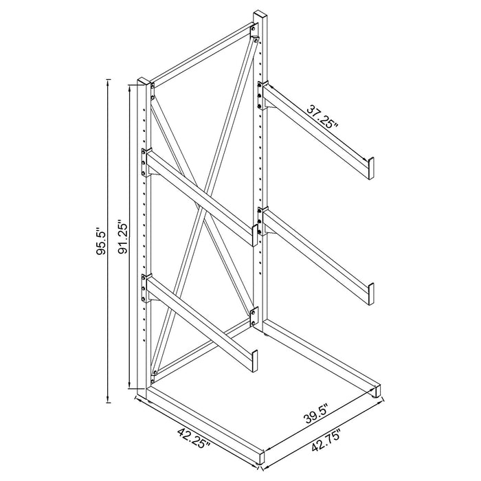 Duarto 3-tier Sofa Display Rack Black