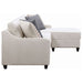 Mcloughlin Upholstered Sloped Arm Sectional Sofa Platinum - Walo Furniture 