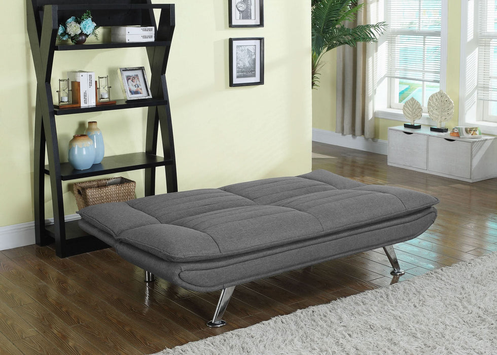 Julian Upholstered Tufted Convertible Sofa Bed Grey - Walo Furniture 