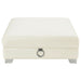 Chaviano Square Upholstered Ottoman Pearl White - Walo Furniture 