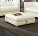 Chaviano Square Upholstered Ottoman Pearl White - Walo Furniture 