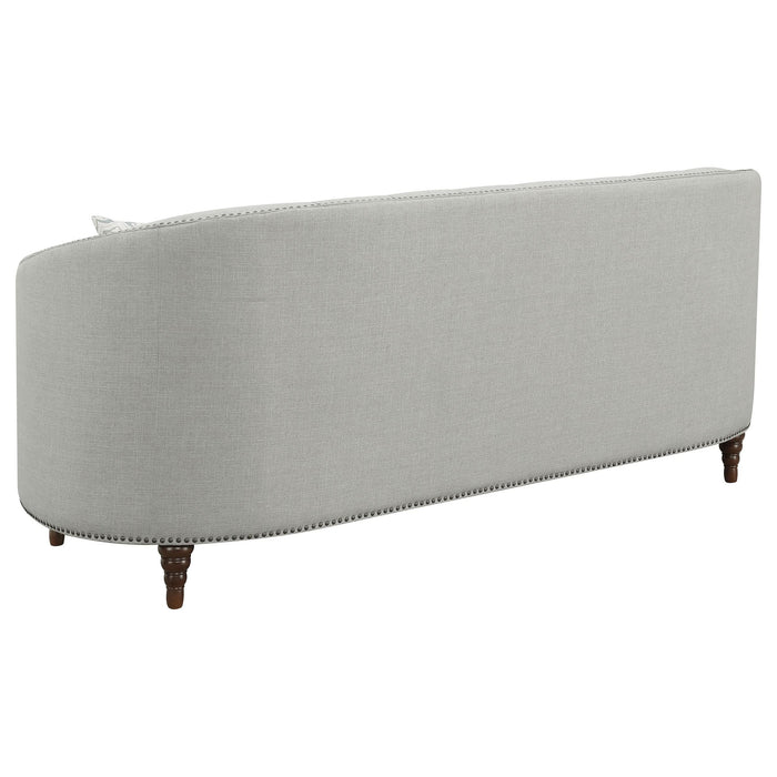 Avonlea Upholstered Sloped Arm Sofa Grey Fabric - Walo Furniture 