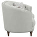 Avonlea Upholstered Sloped Arm Loveseat Grey Fabric - Walo Furniture 