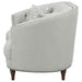 Avonlea Upholstered Sloped Arm Loveseat Grey Fabric - Walo Furniture 