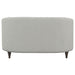 Avonlea Upholstered Sloped Arm Loveseat Grey Fabric - Walo Furniture 