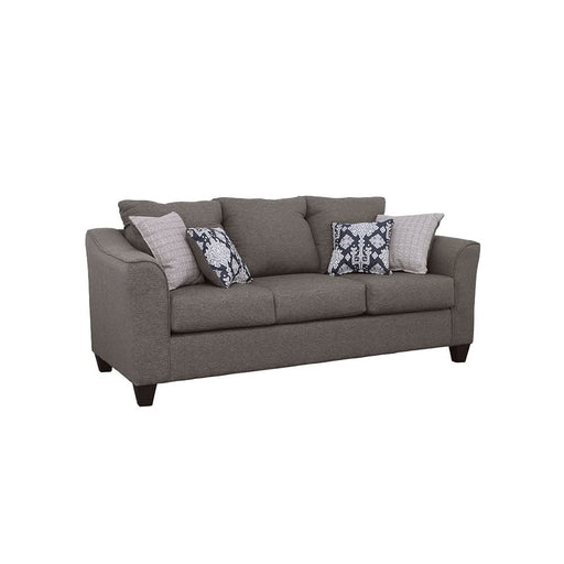 Salizar Upholstered Flared Arm Sofa Charcoal Grey - Walo Furniture 