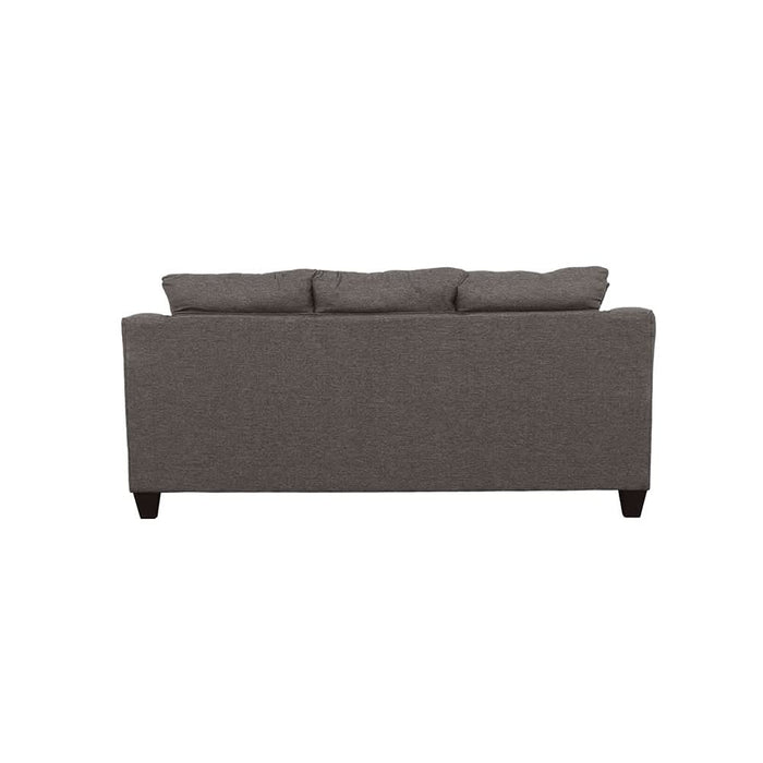 Salizar Upholstered Flared Arm Sofa Charcoal Grey - Walo Furniture 