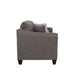 Salizar Upholstered Flared Arm Sofa Charcoal Grey - Walo Furniture 