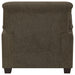 Clementine Upholstered Padded Arm Accent Chair Brown - Walo Furniture 