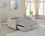 Cotswold Upholstered Convertible Sleeper Sofa Bed Light Grey - Walo Furniture 