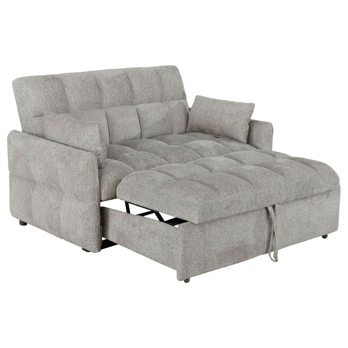 Cotswold Upholstered Convertible Sleeper Sofa Bed Light Grey - Walo Furniture 