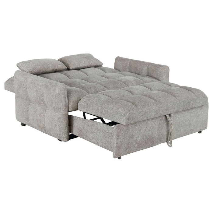 Cotswold Upholstered Convertible Sleeper Sofa Bed Light Grey - Walo Furniture 