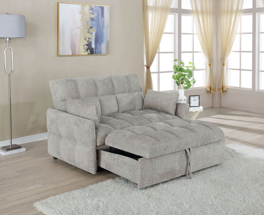 Cotswold Upholstered Convertible Sleeper Sofa Bed Light Grey - Walo Furniture 