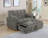 Cotswold Upholstered Convertible Sleeper Sofa Bed Dark Grey - Walo Furniture 