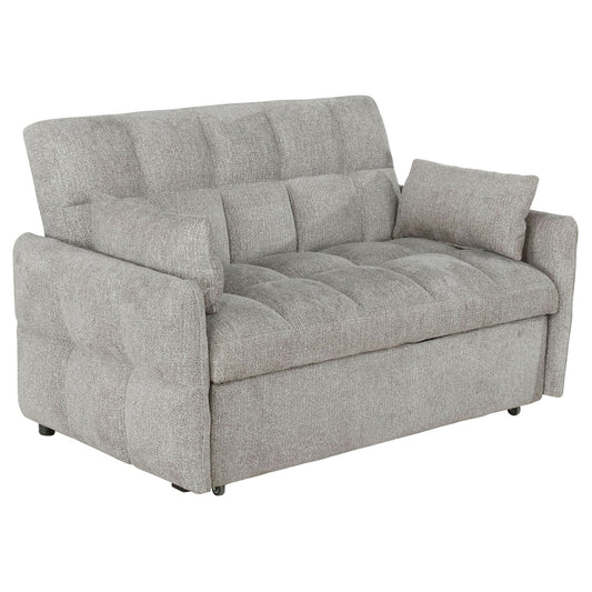 Cotswold Upholstered Convertible Sleeper Sofa Bed Light Grey - Walo Furniture 