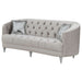 Avonlea Upholstered Sloped Arm Sofa Grey Velvet - Walo Furniture 