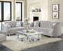 Avonlea 2-piece Upholstered Sloped Arm Sofa Set Grey Velvet - Walo Furniture 