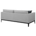 Apperson Upholstered Track Arm Sofa Light Grey - Walo Furniture 