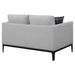 Apperson Upholstered Track Arm Loveseat Light Grey - Walo Furniture 