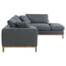 Persia Upholstered Track Arm Sectional Sofa Grey - Walo Furniture 