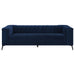 Chalet Upholstered Tuxedo Arm Tufted Sofa Blue - Walo Furniture 