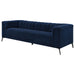 Chalet Upholstered Tuxedo Arm Tufted Sofa Blue - Walo Furniture 