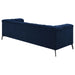 Chalet Upholstered Tuxedo Arm Tufted Sofa Blue - Walo Furniture 