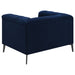 Chalet Upholstered Tuxedo Arm Tufted Chair Blue - Walo Furniture 