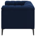 Chalet Upholstered Tuxedo Arm Tufted Chair Blue - Walo Furniture 