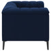 Chalet Upholstered Tuxedo Arm Tufted Chair Blue - Walo Furniture 