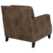 Leaton Upholstered Recessed Arm Accent Chair Brown Sugar - Walo Furniture 