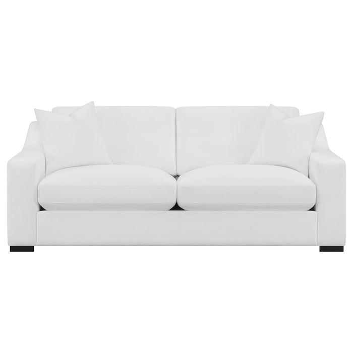 Ashlyn Upholstered Sloped Arm Sofa White