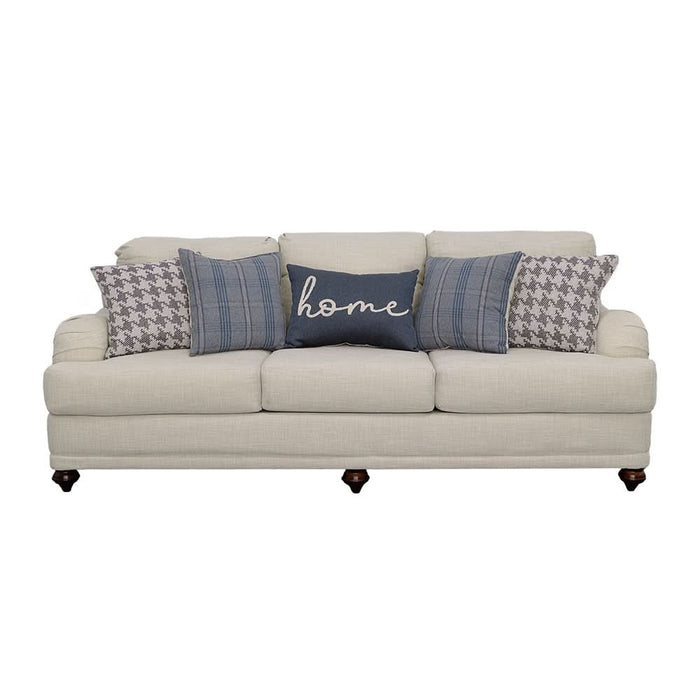 Glenn Upholstered English Arm Sofa Light Grey and Blue - Walo Furniture 