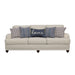 Glenn Upholstered English Arm Sofa Light Grey and Blue - Walo Furniture 