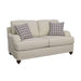 Glenn Upholstered English Arm Loveseat Light Grey and Blue - Walo Furniture 