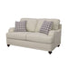 Glenn Upholstered English Arm Loveseat Light Grey and Blue - Walo Furniture 