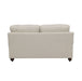 Glenn Upholstered English Arm Loveseat Light Grey and Grey - Walo Furniture 