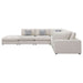 Serene 6-piece Upholstered Modular Sectional Sofa Beige - Walo Furniture 