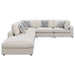 Serene 6-piece Upholstered Modular Sectional Sofa Beige - Walo Furniture 