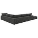 Serene 6-piece Upholstered Modular Sectional Sofa Charcoal - Walo Furniture 