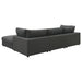 Serene 4-piece Upholstered Modular Sectional Sofa Charcoal - Walo Furniture 