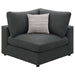 Serene 4-piece Upholstered Modular Sectional Sofa Charcoal - Walo Furniture 