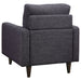 Watsonville Upholstered Track Arm Tufted Accent Chair Grey - Walo Furniture 