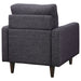 Watsonville Upholstered Track Arm Tufted Accent Chair Grey - Walo Furniture 