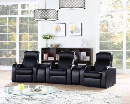 Cyrus 5-piece Upholstered Home Theater Seating - Walo Furniture 