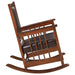 Ida Upholstered Rocking Chair Tobacco and Dark Brown - Walo Furniture 