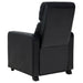 Toohey Upholstered Home Theater Push Back Recliner Black - Walo Furniture 