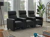 Toohey Upholstered Tufted Recliner Living Room Set Black - Walo Furniture 