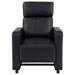 Toohey Upholstered Tufted Recliner Living Room Set Black - Walo Furniture 